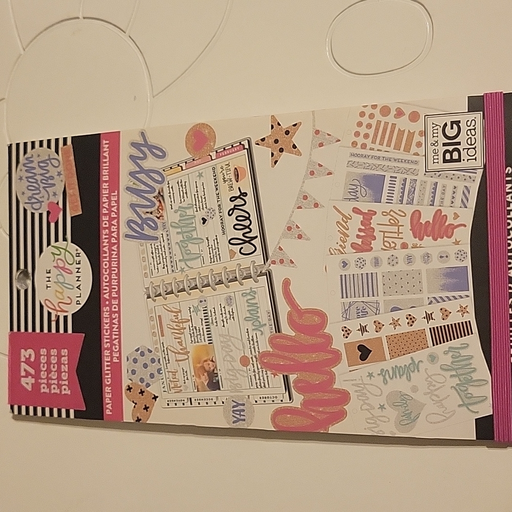 Happy Planner Sticker Book - Paper Glitter Stickers